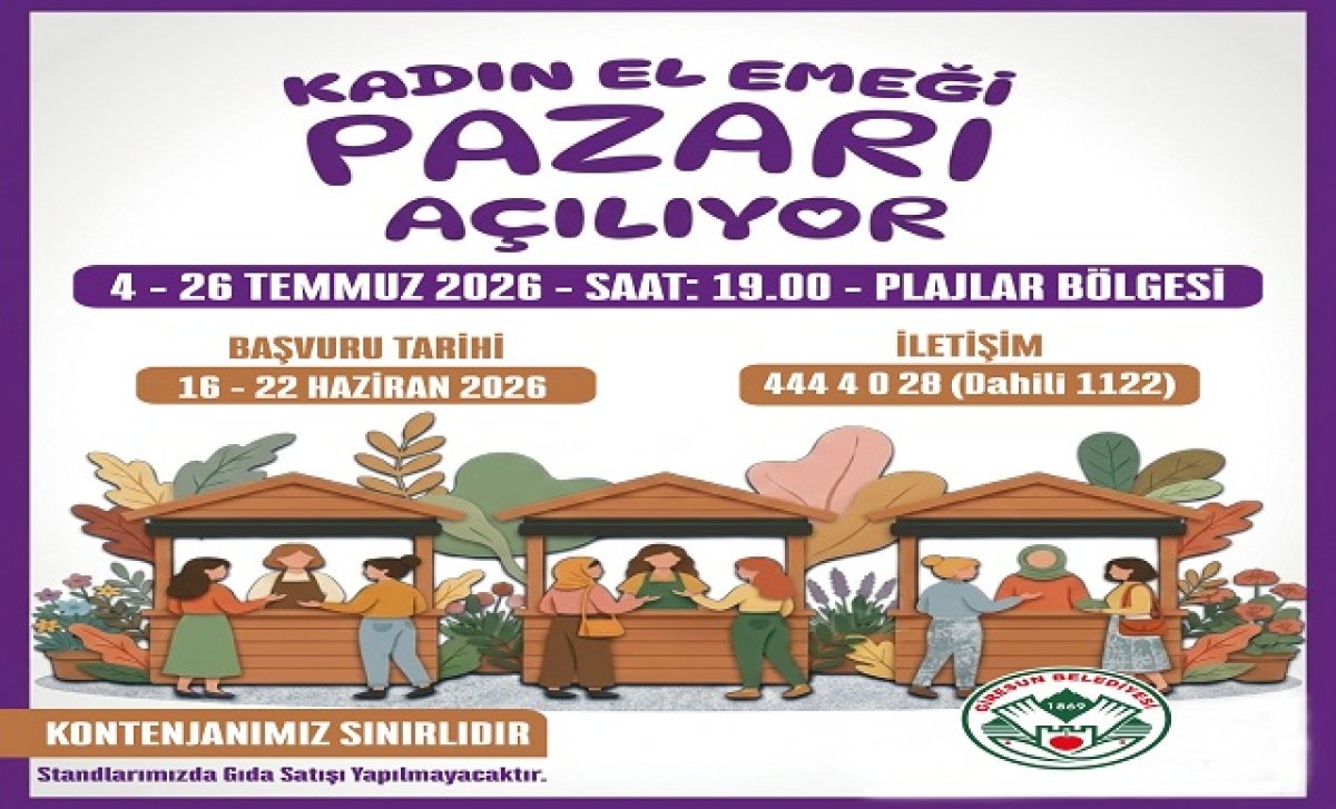 Giresun Belediyesinden Kadın Emeğine Destek